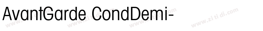 AvantGarde CondDemi字体转换